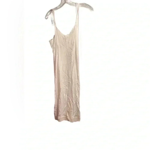 NWT vintage Girl cream bohemian casual lightweight summer lace slip midi dress M - Picture 2 of 3